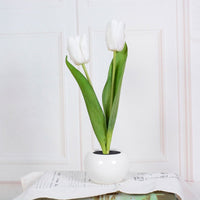 Decorative LED Tulip Table Lamp – Florima-White-2-State of Style