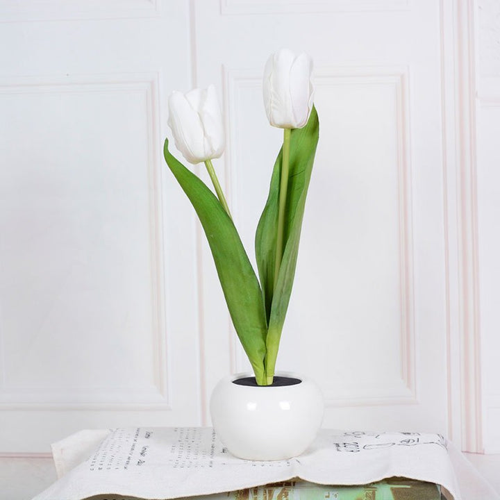 Decorative LED Tulip Table Lamp – Florima-White-2-State of Style