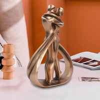 Decorative Sculpture of Embracing Figures - Seraphina-Bronze-State of Style