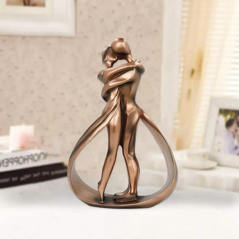 Decorative Sculpture of Embracing Figures - Seraphina-Bronze-State of Style