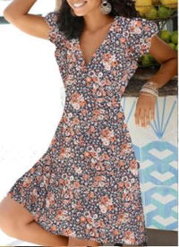 Dee's Summer Dress-Black Big Flowers-S-State of Style