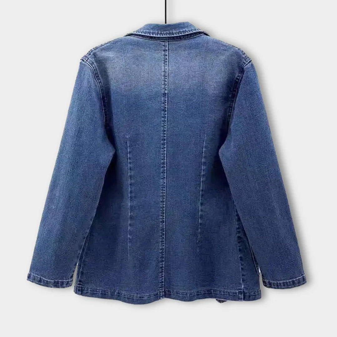 Denim Blazer - Livia-Blue-S-State of Style