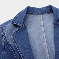 Denim Blazer - Livia-Blue-S-State of Style