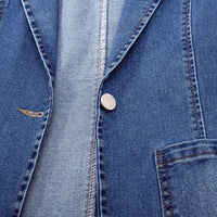 Denim Blazer - Livia-Blue-S-State of Style