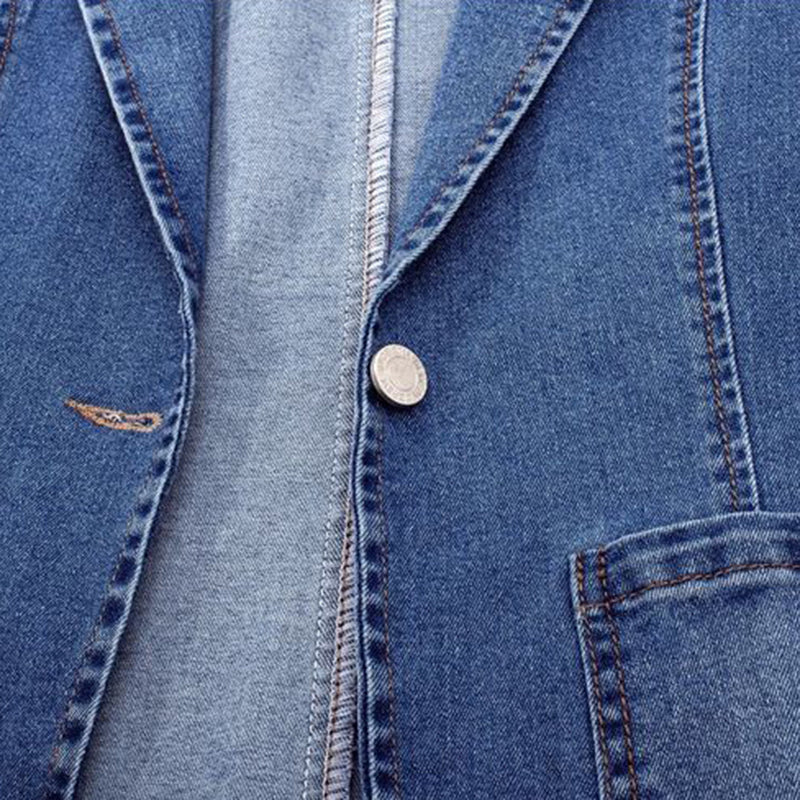 Denim Blazer - Livia-Blue-S-State of Style