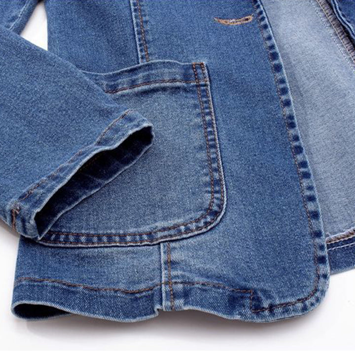 Denim Blazer - Livia-Blue-S-State of Style