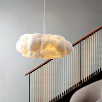 Design Cloud LED Pendant Light White PVC/Cotton - Nimbus-35 cm-State of Style