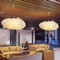 Design Cloud LED Pendant Light White PVC/Cotton - Nimbus-35 cm-State of Style