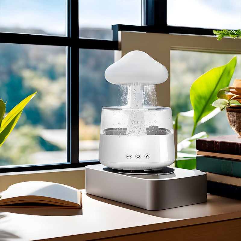 Design Humidifier – RainCloud-White-State of Style