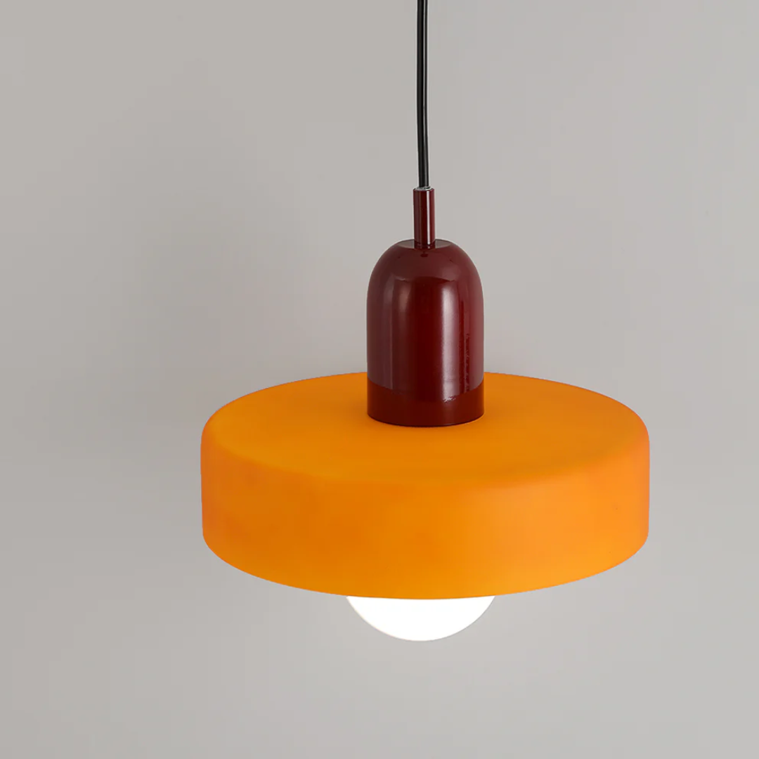 Design LED Pendant Lamp - GloboLuxe-Cream-Orange-25 cm-State of Style