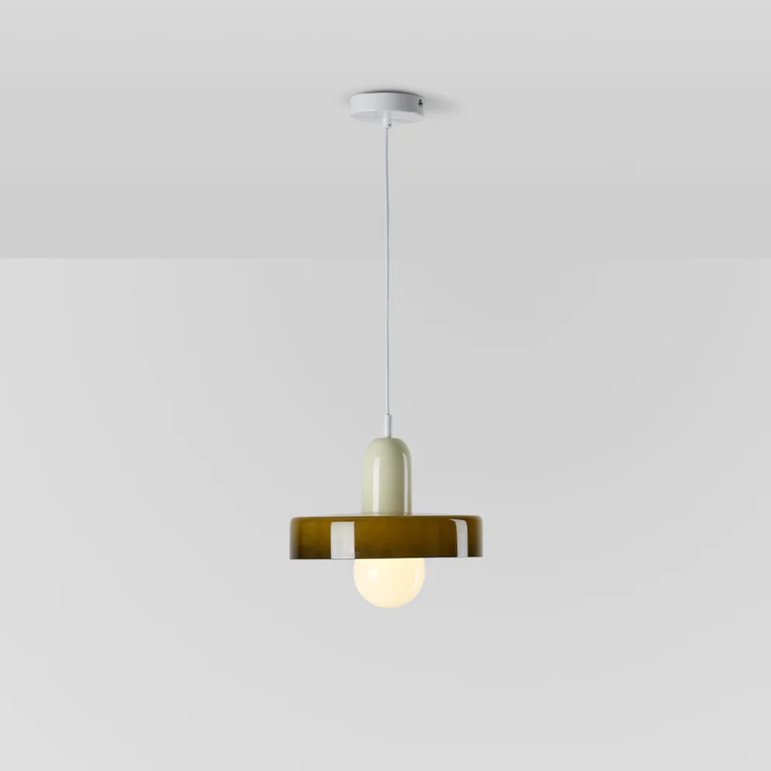 Design LED Pendant Lamp - GloboLuxe-Cream-Orange-25 cm-State of Style
