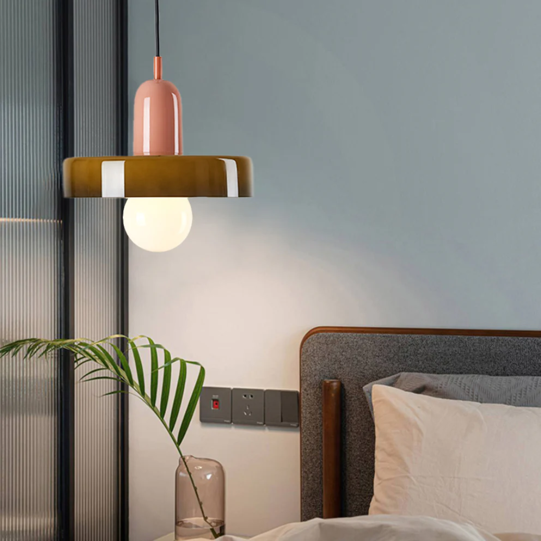 Design LED Pendant Lamp - GloboLuxe-Pink-Green-25 cm-State of Style