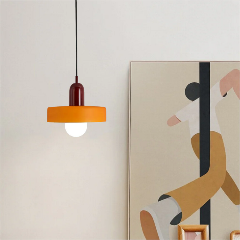 Design LED Pendant Lamp - GloboLuxe-Red-Orange-25 cm-State of Style