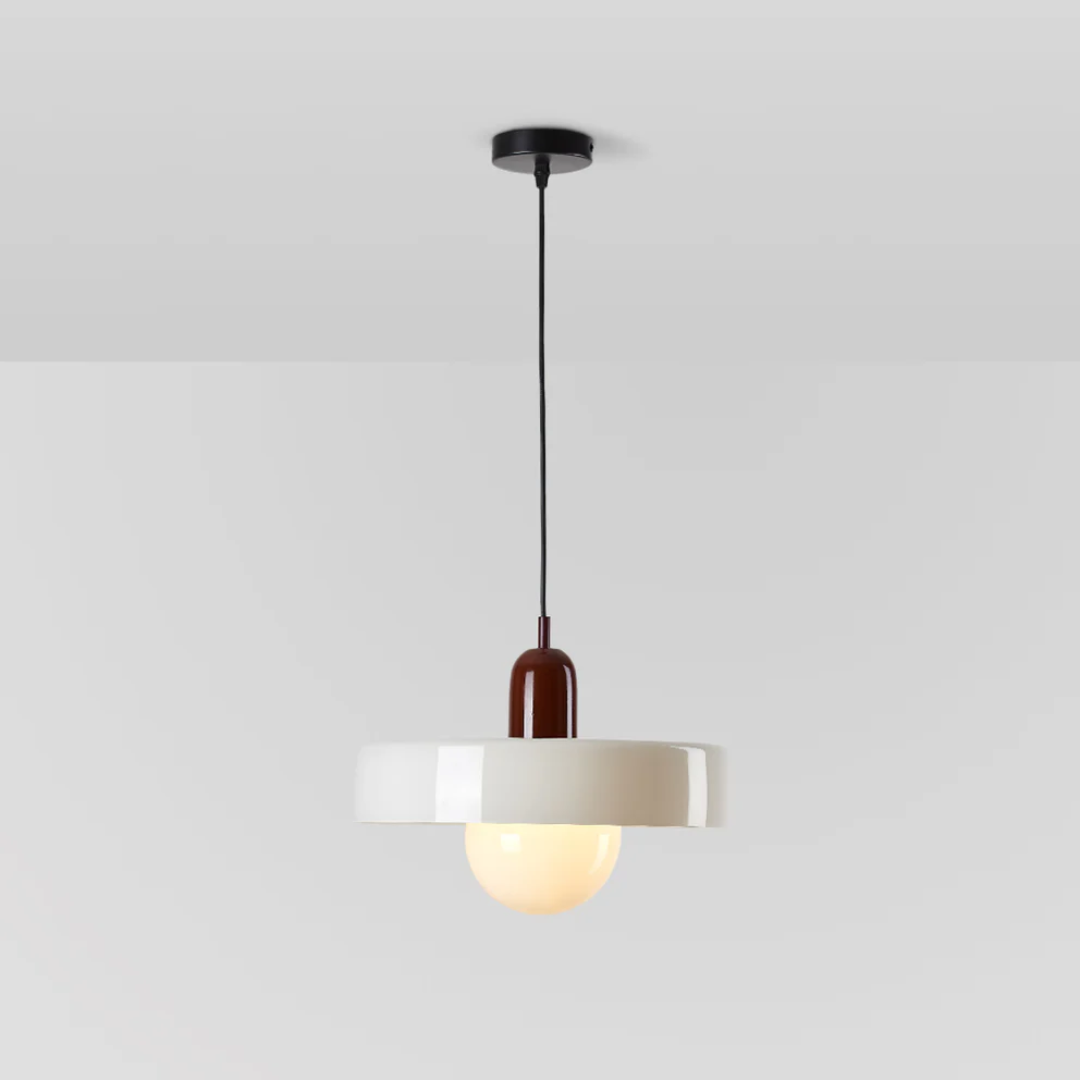 Design LED Pendant Lamp - GloboLuxe-Red-White-25 cm-State of Style