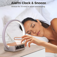 Design Night Light with Charger and Gentle Wake Function - LumoRise-State of Style