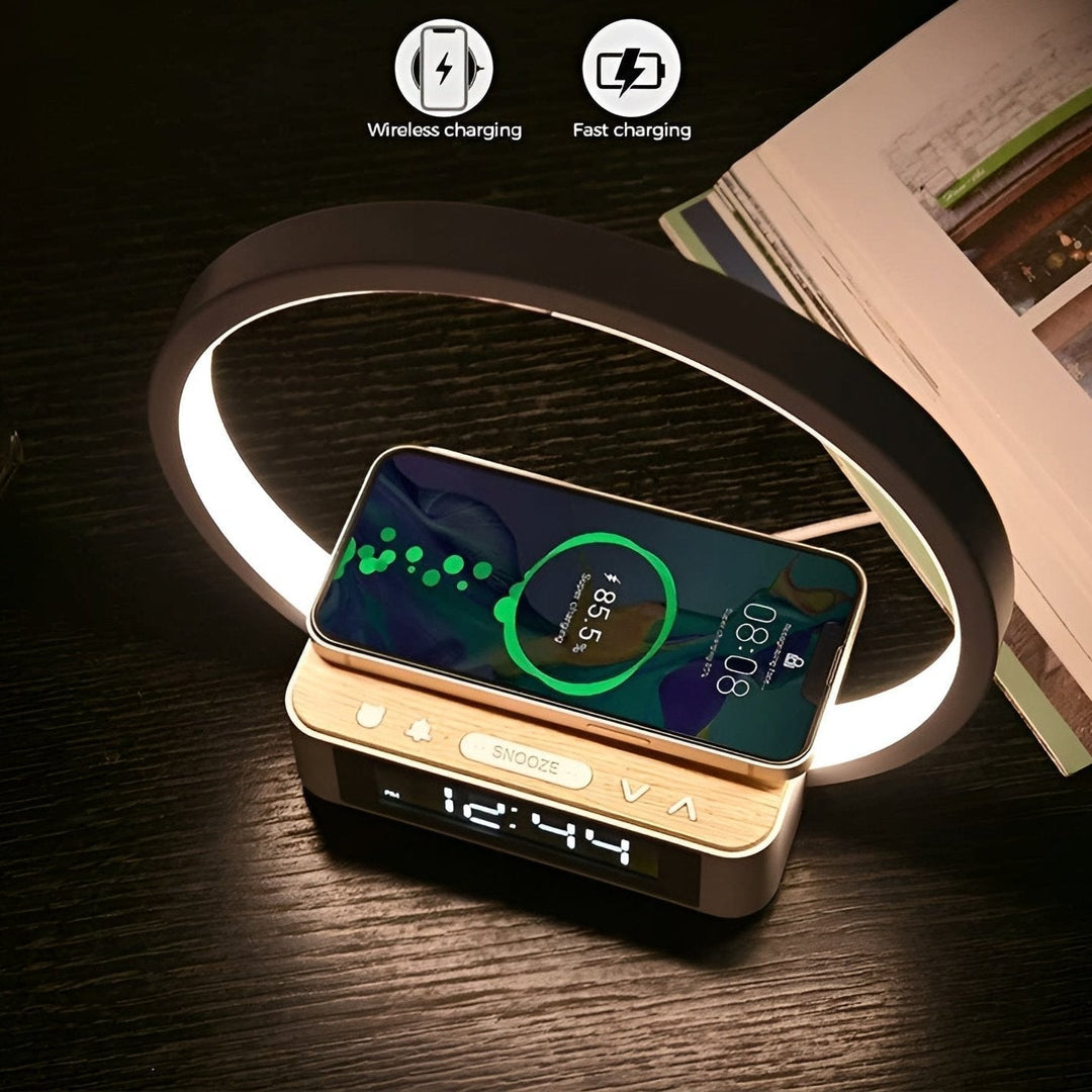 Design Night Light with Charger and Gentle Wake Function - LumoRise-State of Style