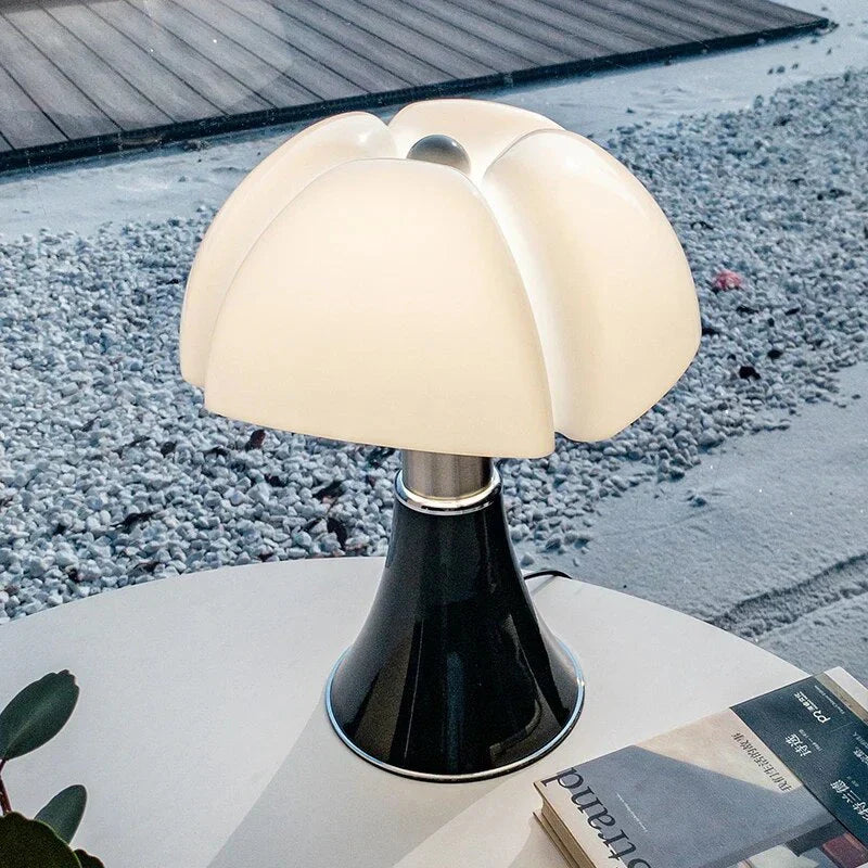 Designer Flower Table Lamp - FloraLuxe-Black-State of Style