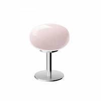 DESIGNER GLASS TABLE LAMP - AMBIENT LED LAMP FOR BEDROOM AND STUDY-Lollipop Pink-State of Style