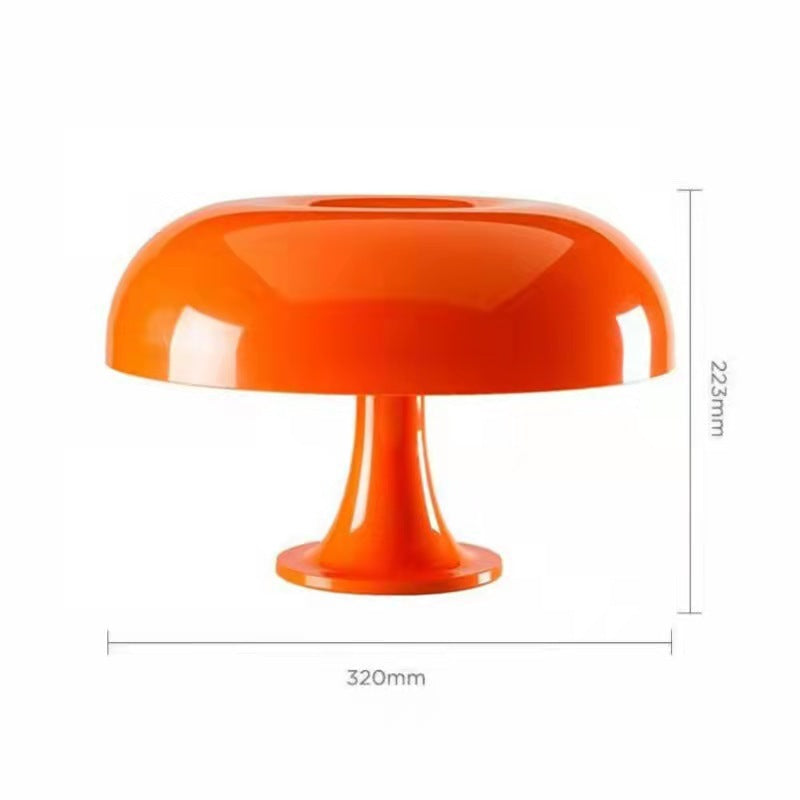DESIGNER LED TOADSTOOL TABLE LAMP - MODERN MINIMALIST FOR BEDROOM & LIVING ROOM-Orange-EU Plug-State of Style