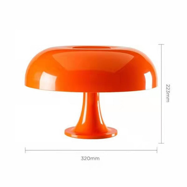 DESIGNER LED TOADSTOOL TABLE LAMP - MODERN MINIMALIST FOR BEDROOM & LIVING ROOM-Orange-EU Plug-State of Style