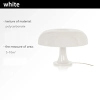 DESIGNER LED TOADSTOOL TABLE LAMP - MODERN MINIMALIST FOR BEDROOM & LIVING ROOM-Orange-EU Plug-State of Style
