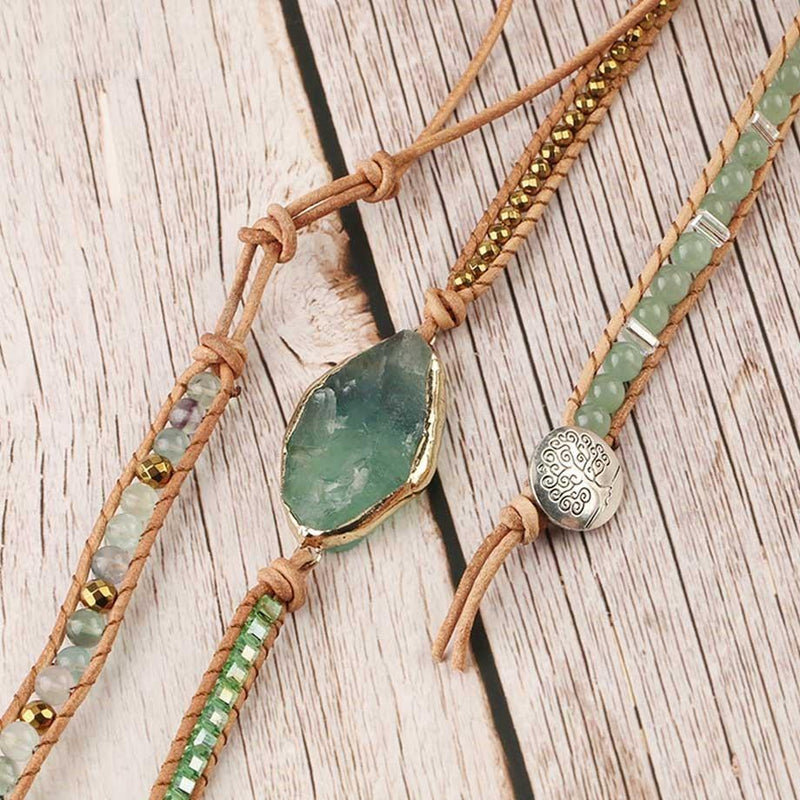 Detoxifying Fluorite Wrap Bracelet – Iris-State of Style