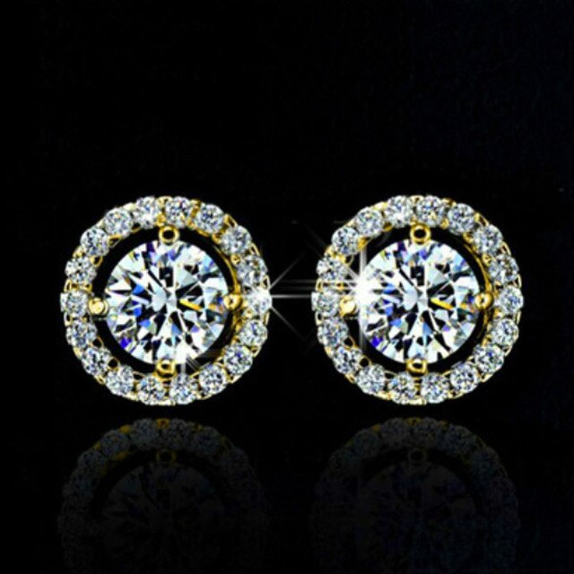 Diamond Knob Earrings For Women | Elegant and Stylish Jewellery-Rose Gold-State of Style