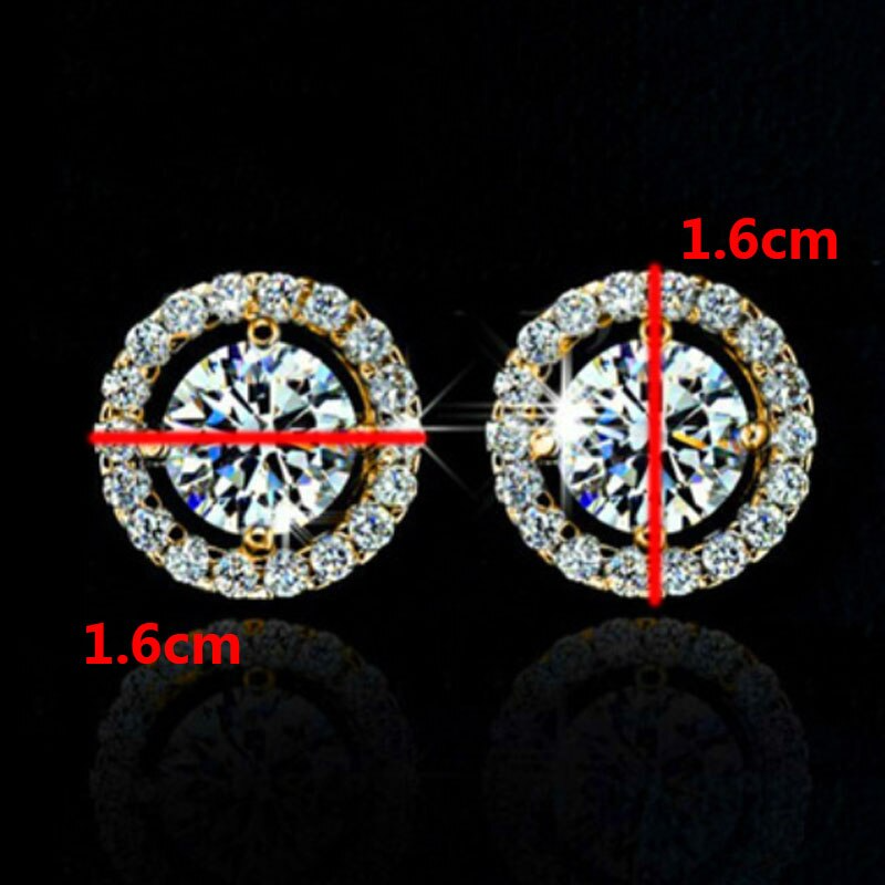 Diamond Knob Earrings For Women | Elegant and Stylish Jewellery-Silver-State of Style