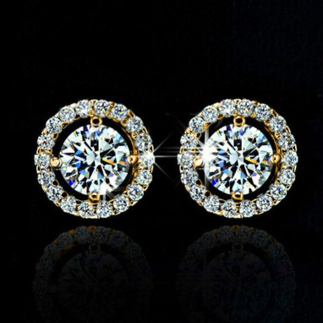 Diamond Knob Earrings For Women | Elegant and Stylish Jewellery-Silver-State of Style