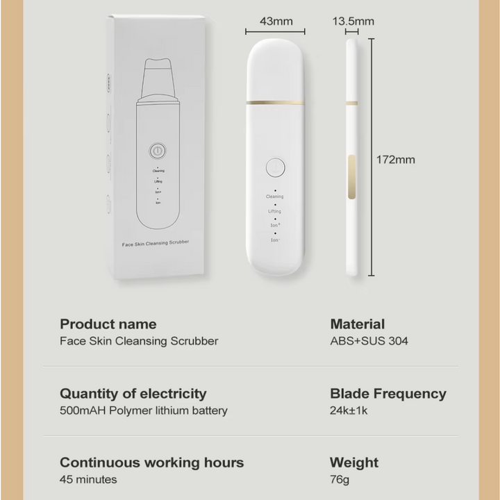 Diepe Reiniging Huid Scrubber-Wit-State of Style