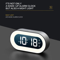 Digital Alarm Clock with Nightlight – Lumino-White-State of Style