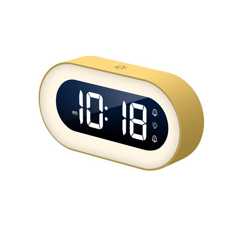 Digital Alarm Clock with Nightlight – Lumino-Yellow-State of Style