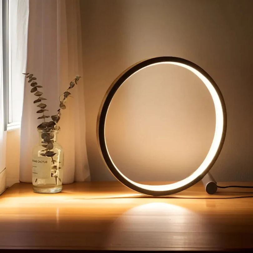 Dimmable LED Night Light - LumaCircle-Black-State of Style