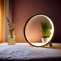 Dimmable LED Night Light - LumaCircle-Black-State of Style