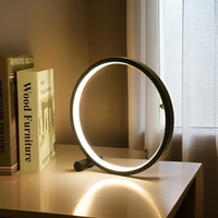 Dimmable LED Night Light - LumaCircle-Black-State of Style