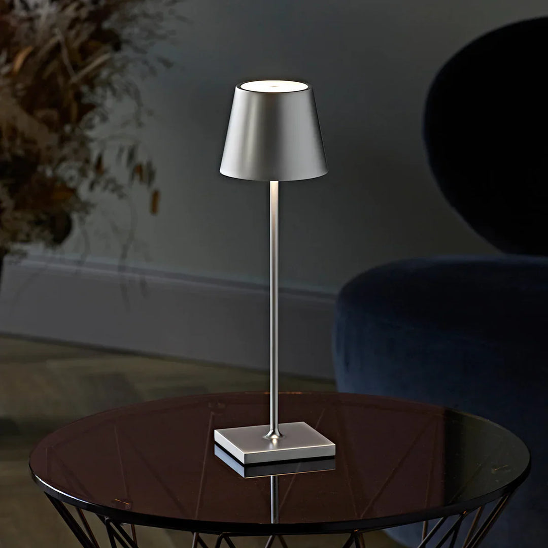 Dimmable Long Table Lamp - LumiLuxe-Silver-State of Style