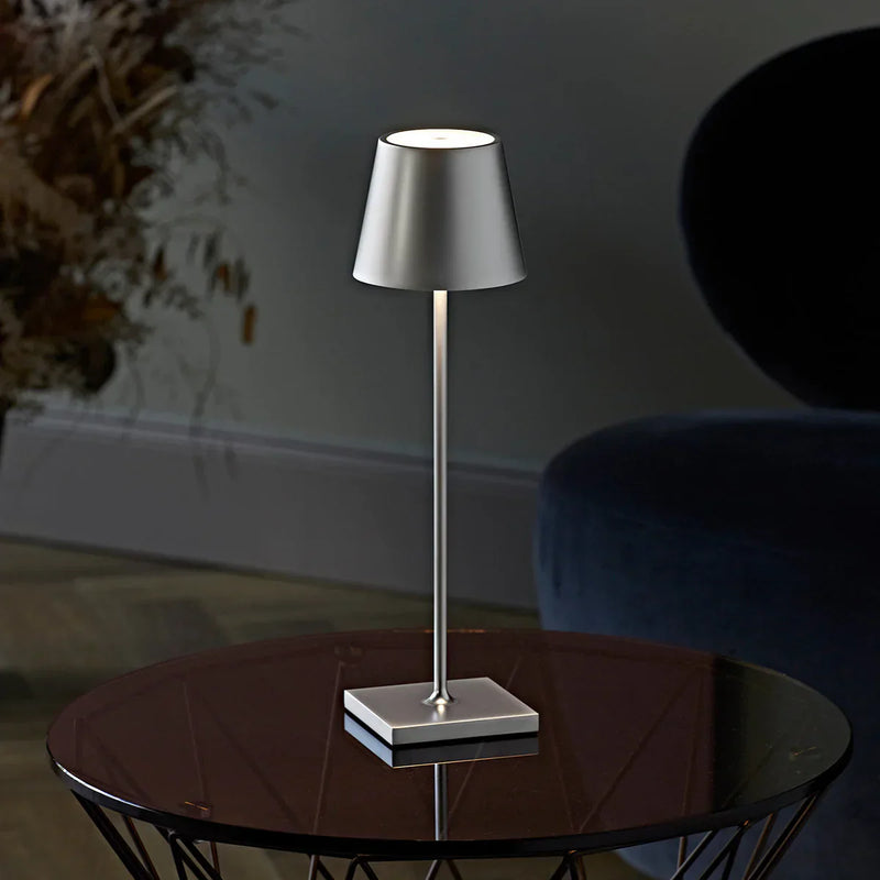 Dimmable Long Table Lamp - LumiLuxe-Silver-State of Style