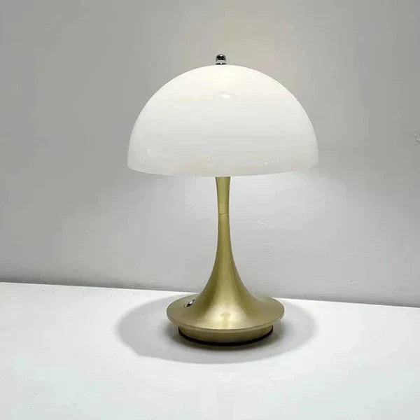 Dimmable & Wireless Flower Button Lamp - BloomGlow-Gold White-State of Style