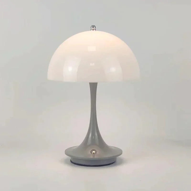 Dimmable & Wireless Flower Button Lamp - BloomGlow-Grey White-State of Style