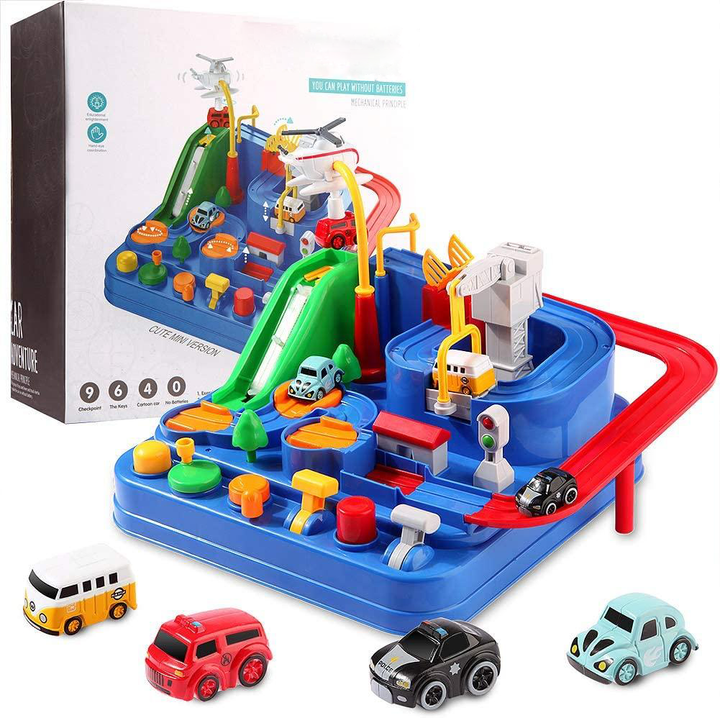 Discover the World of Mechanics | Educational Race Track for Children – Lio-Light blue-State of Style