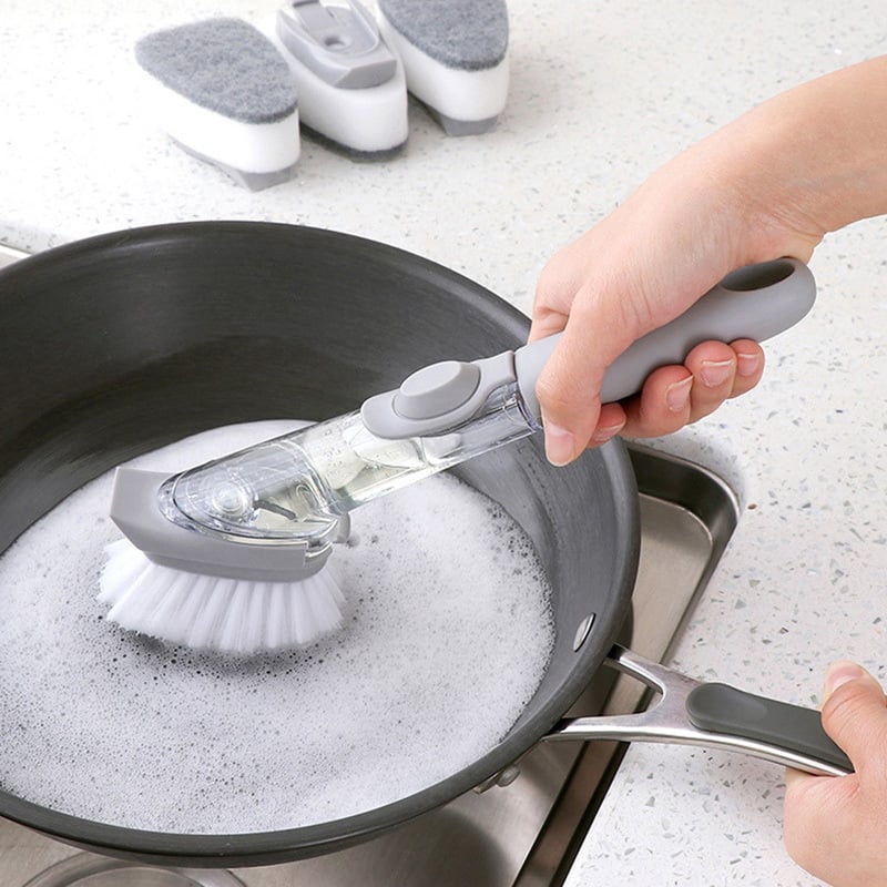 Dishwashing Brush with Soap Dispenser – DishMaster-State of Style