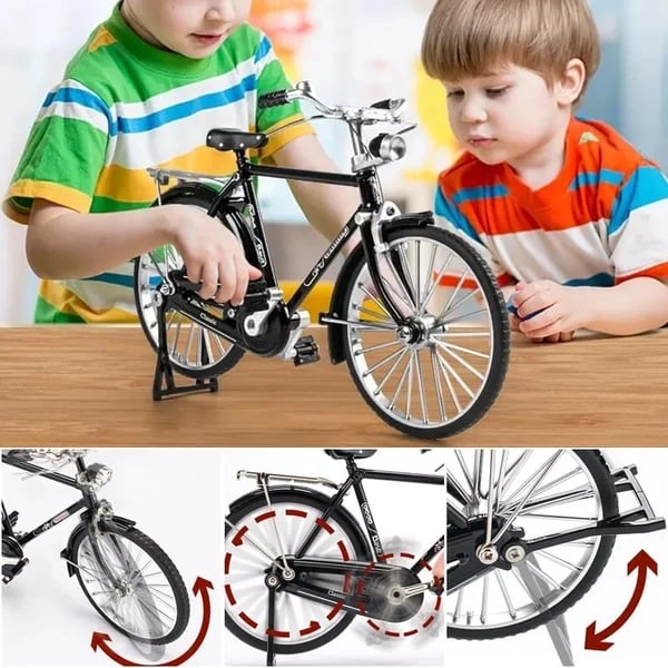 DIY Bicycle Scale Model - RetroCycle-Black (DIY)-State of Style