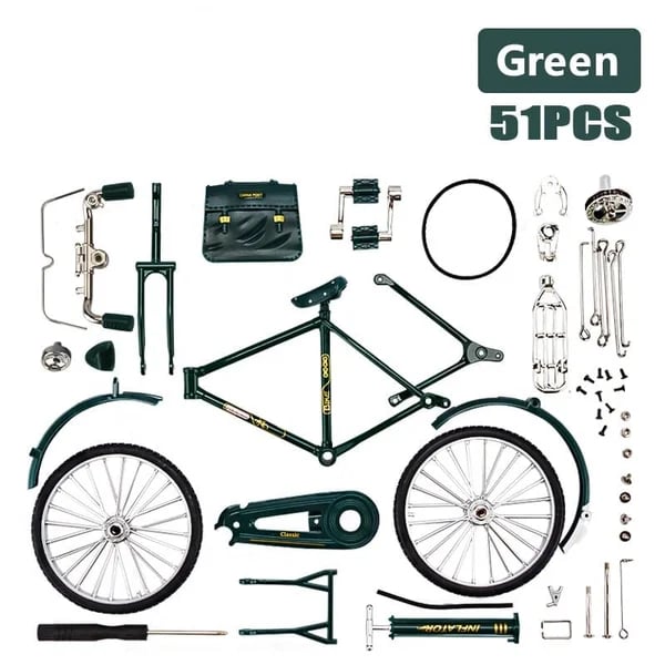 DIY Bicycle Scale Model - RetroCycle-Green (DIY)-State of Style