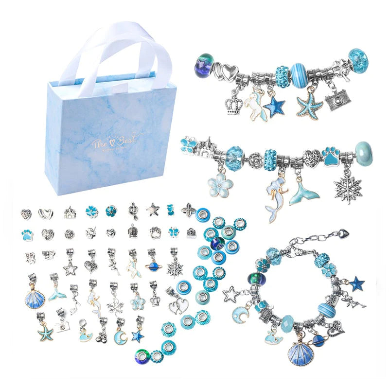 DIY Bracelet Kit for Creative Moments - SparkleBands-Blue-State of Style