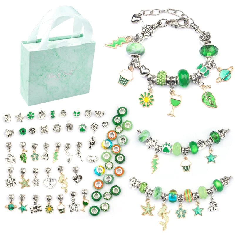 DIY Bracelet Kit for Creative Moments - SparkleBands-Green-State of Style