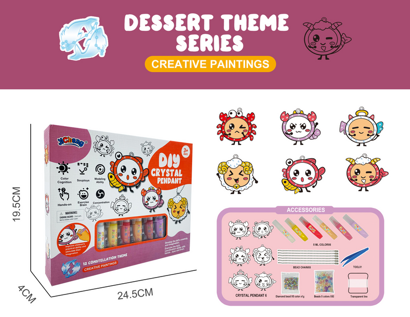 DIY Keyring Painting Kit - SparkleArt-Animal A-State of Style