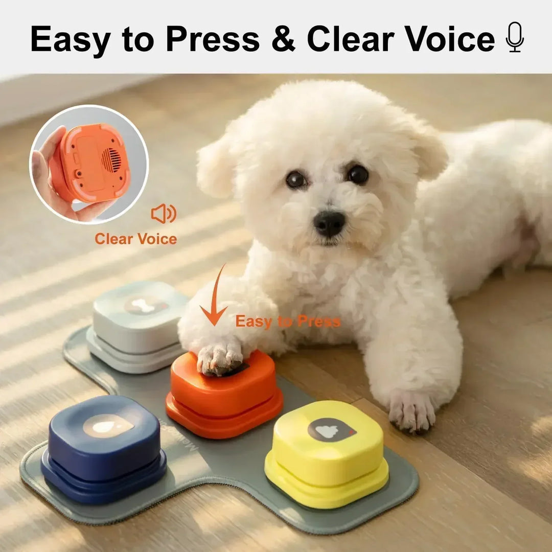Dog Communication Buttons Set - BarkTalk-2 Pieces-State of Style
