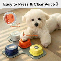 Dog Communication Buttons Set - BarkTalk-2 Pieces-State of Style