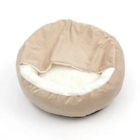 Dog Cuddle Cave - SnuggleNest-Beige-S (50 cm)-State of Style