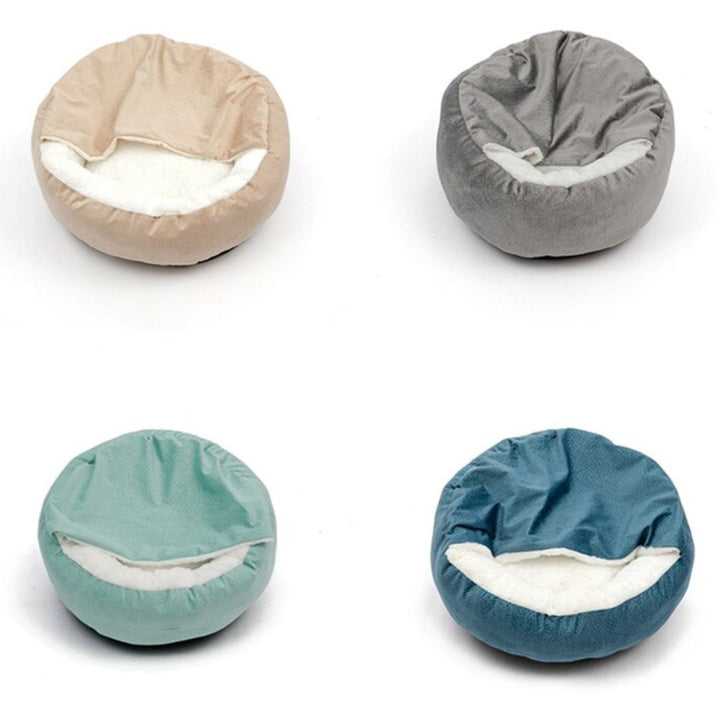 Dog Cuddle Cave - SnuggleNest-Green-S (50 cm)-State of Style